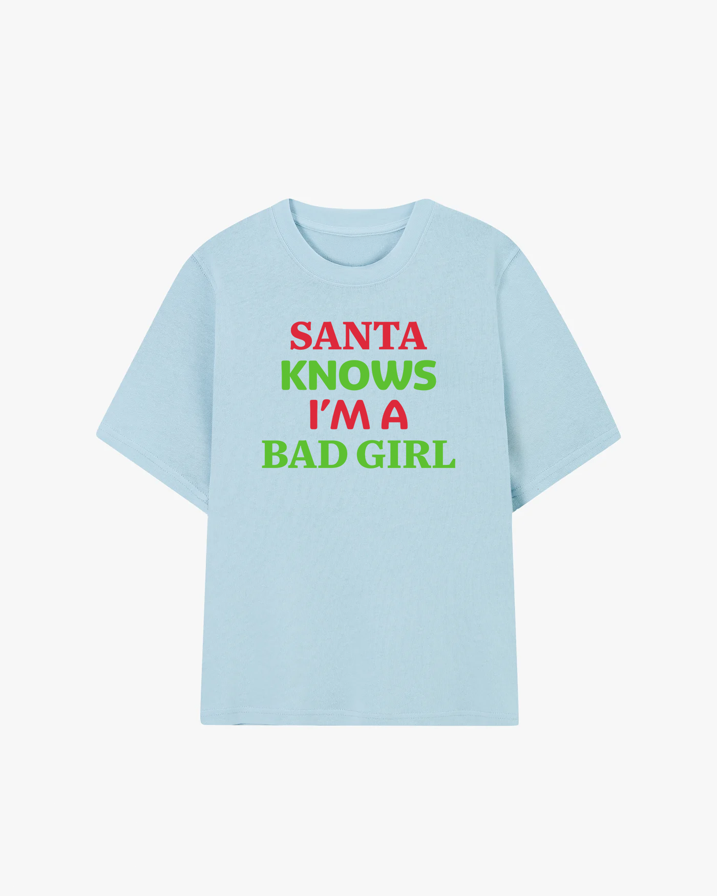 Santa Knows I'm A Bad Girl Graphic T-shirt