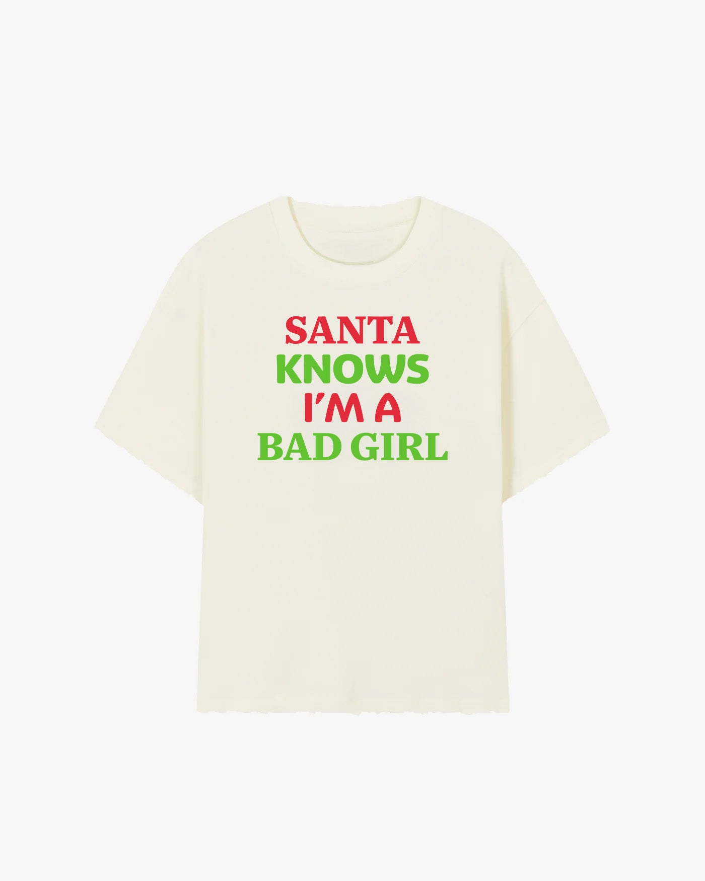 Santa Knows I'm A Bad Girl Graphic T-shirt