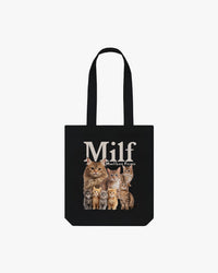 ( Milf ) Man I Love Felines Graphic Tote Bag