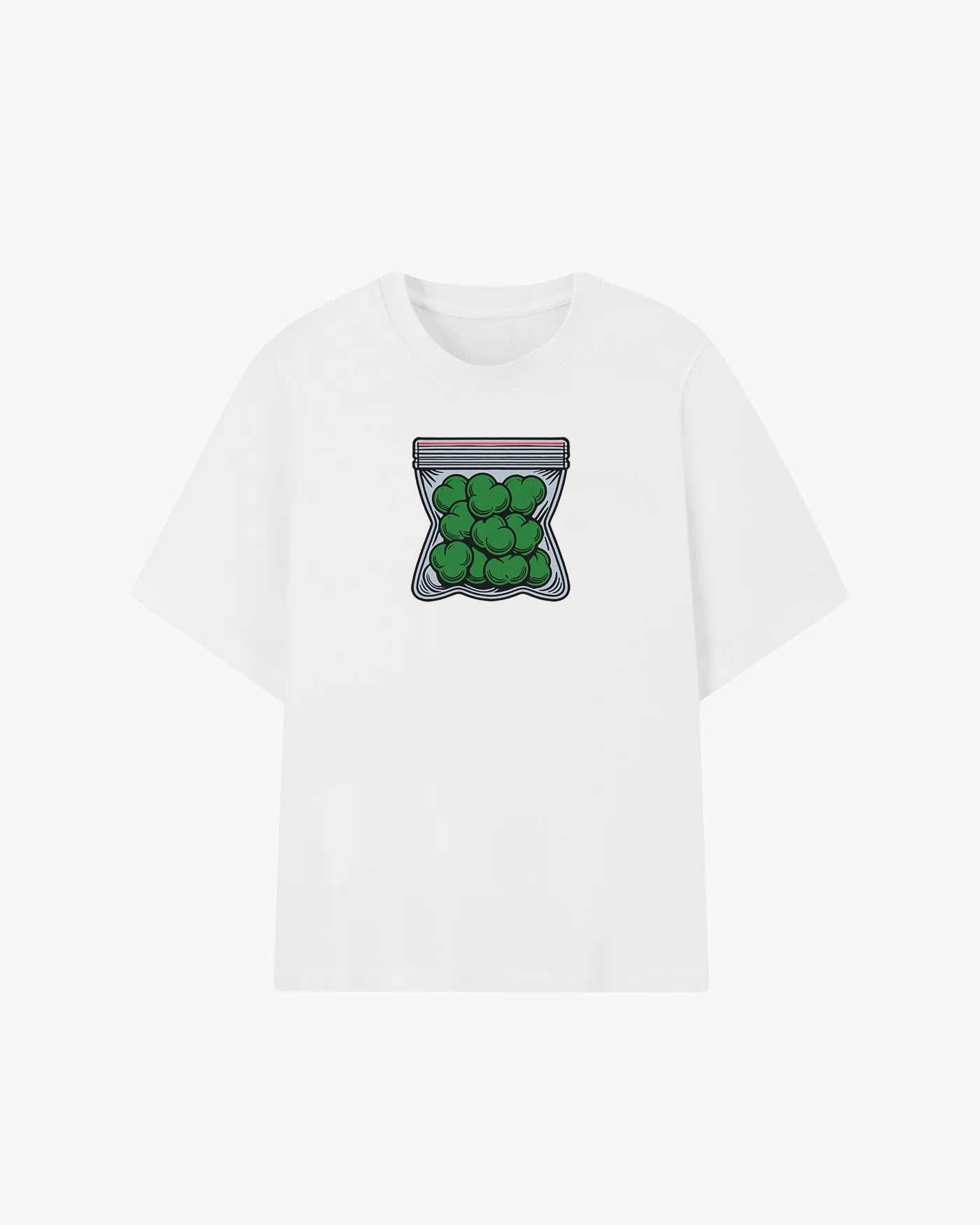 Weed Leaf Baggie Graphic T-shirt