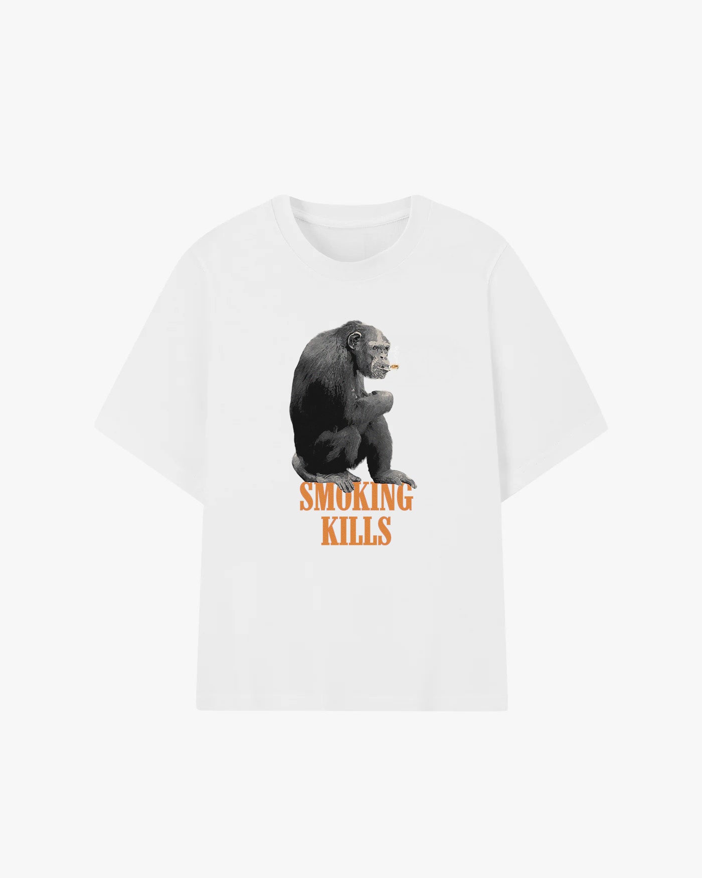 Smoking Kills Ape Graphic T-shirt