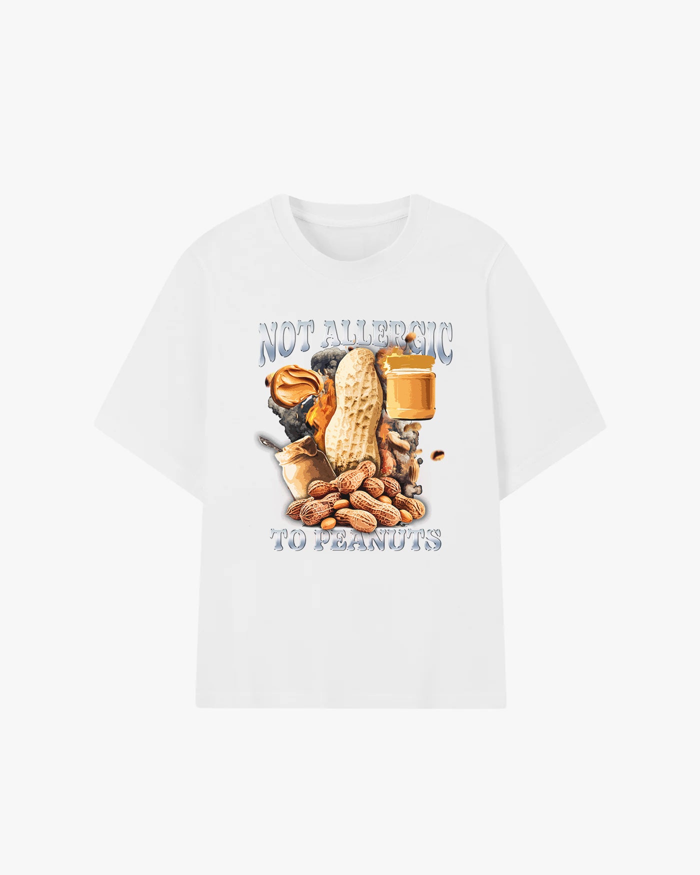 Not Allergic To Peanuts Graphic T-shirt