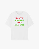 Santa Knows I'm A Bad Boy Graphic T-shirt