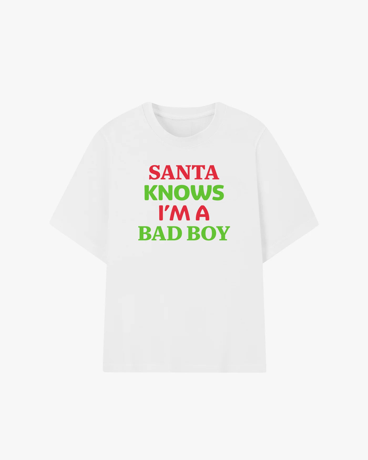 Santa Knows I'm A Bad Boy Graphic T-shirt
