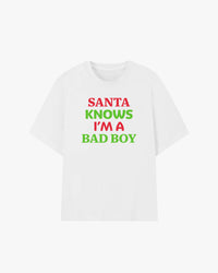 Santa Knows I'm A Bad Boy Graphic T-shirt