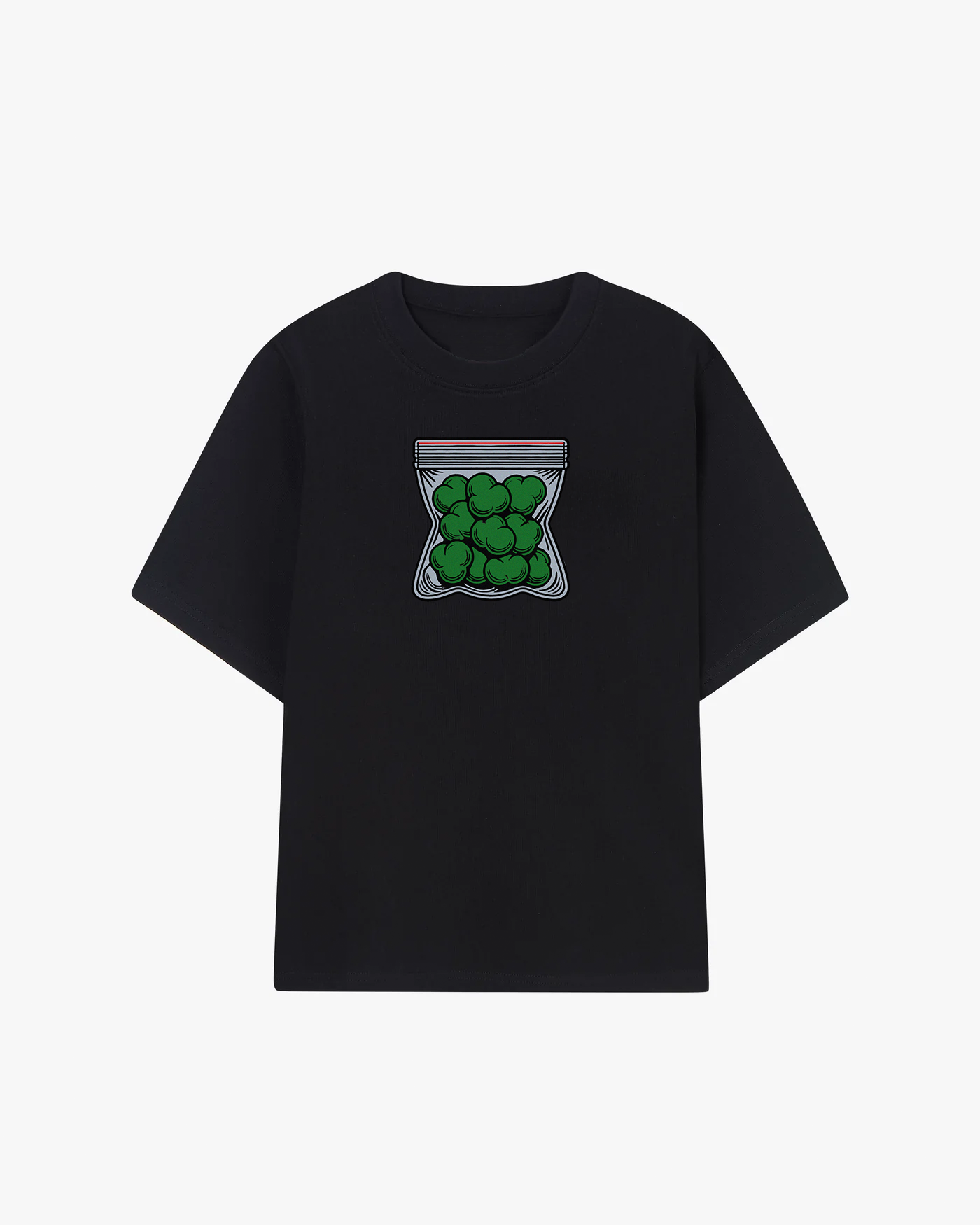 Weed Leaf Baggie Graphic T-shirt