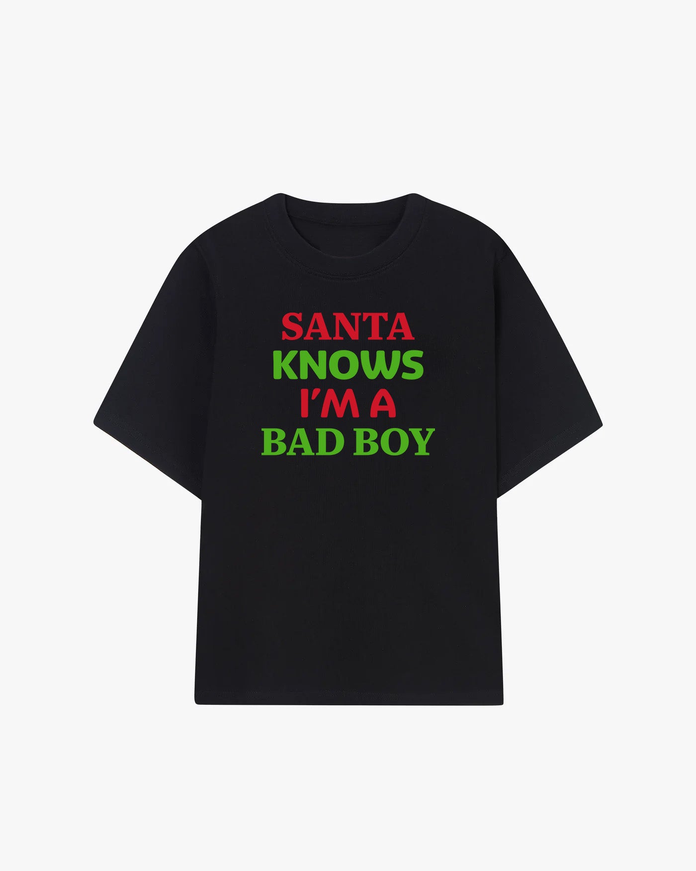 Santa Knows I'm A Bad Boy Graphic T-shirt