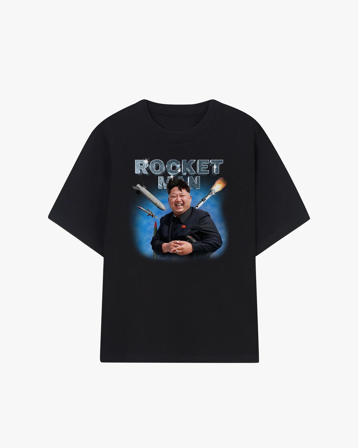 Kin Jong Un Rocket Man Graphic T-shirt