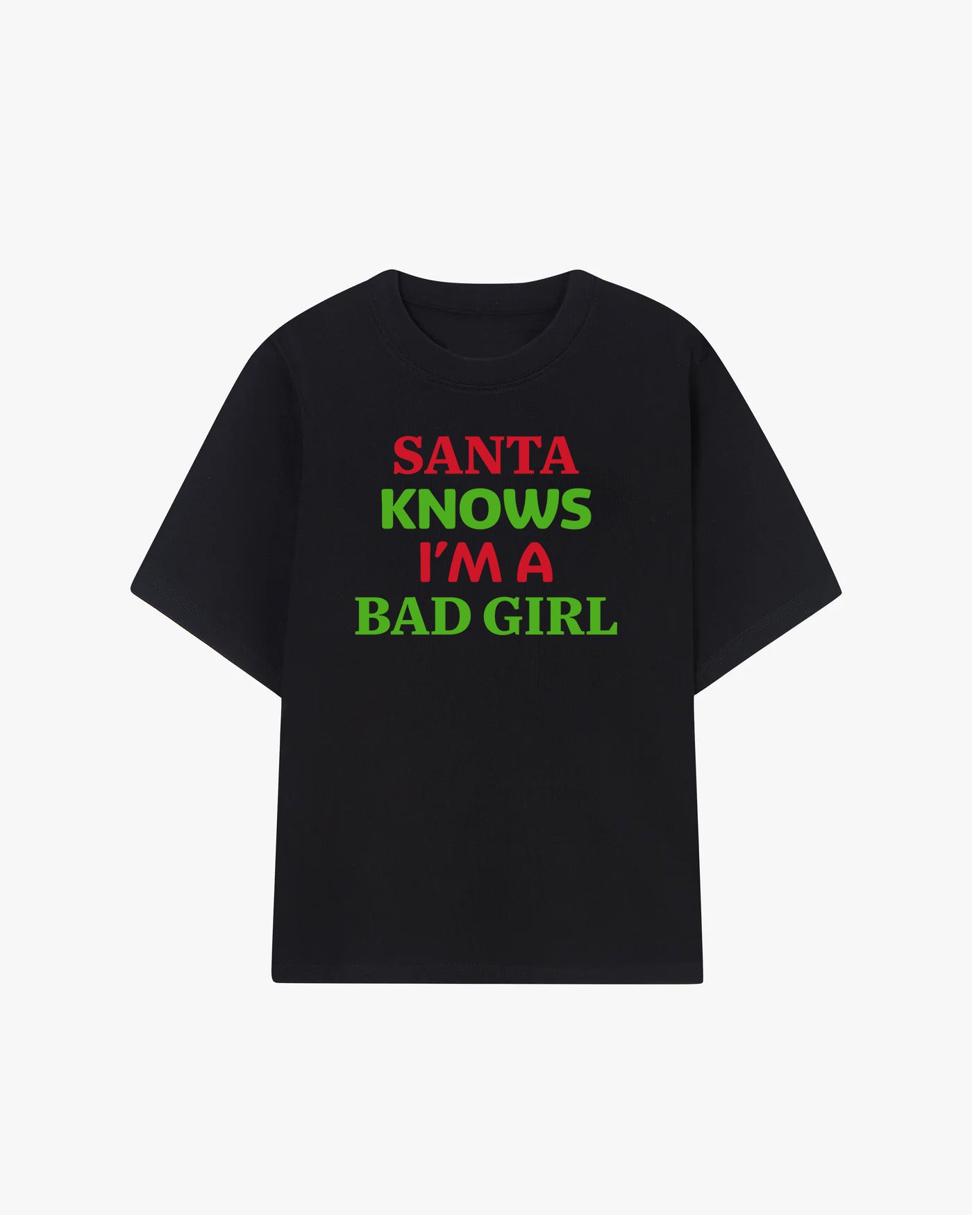 Santa Knows I'm A Bad Girl Graphic T-shirt