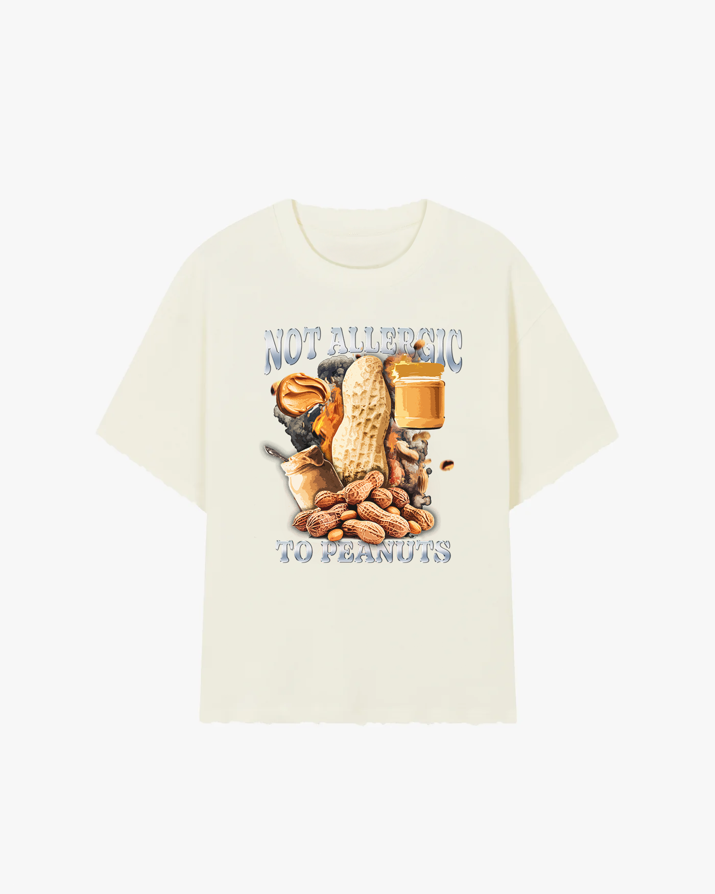 Not Allergic To Peanuts Graphic T-shirt