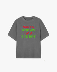 Santa Knows I'm A Bad Boy Graphic T-shirt