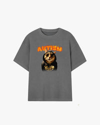 Autistic Cat Graphic T-shirt