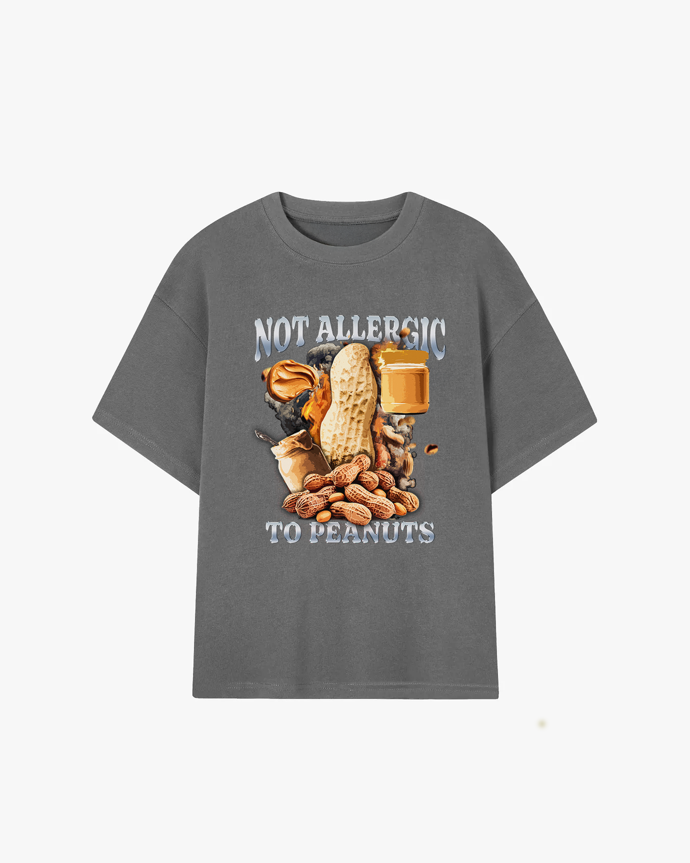 Not Allergic To Peanuts Graphic T-shirt