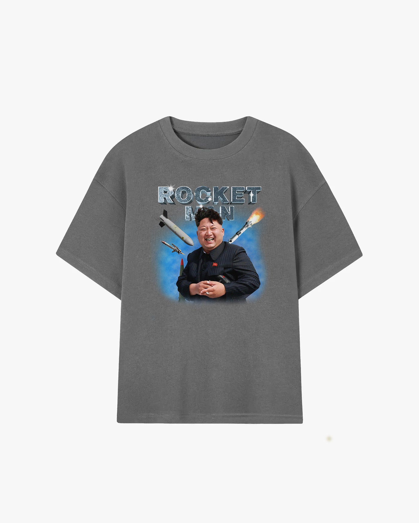 Kin Jong Un Rocket Man Graphic T-shirt